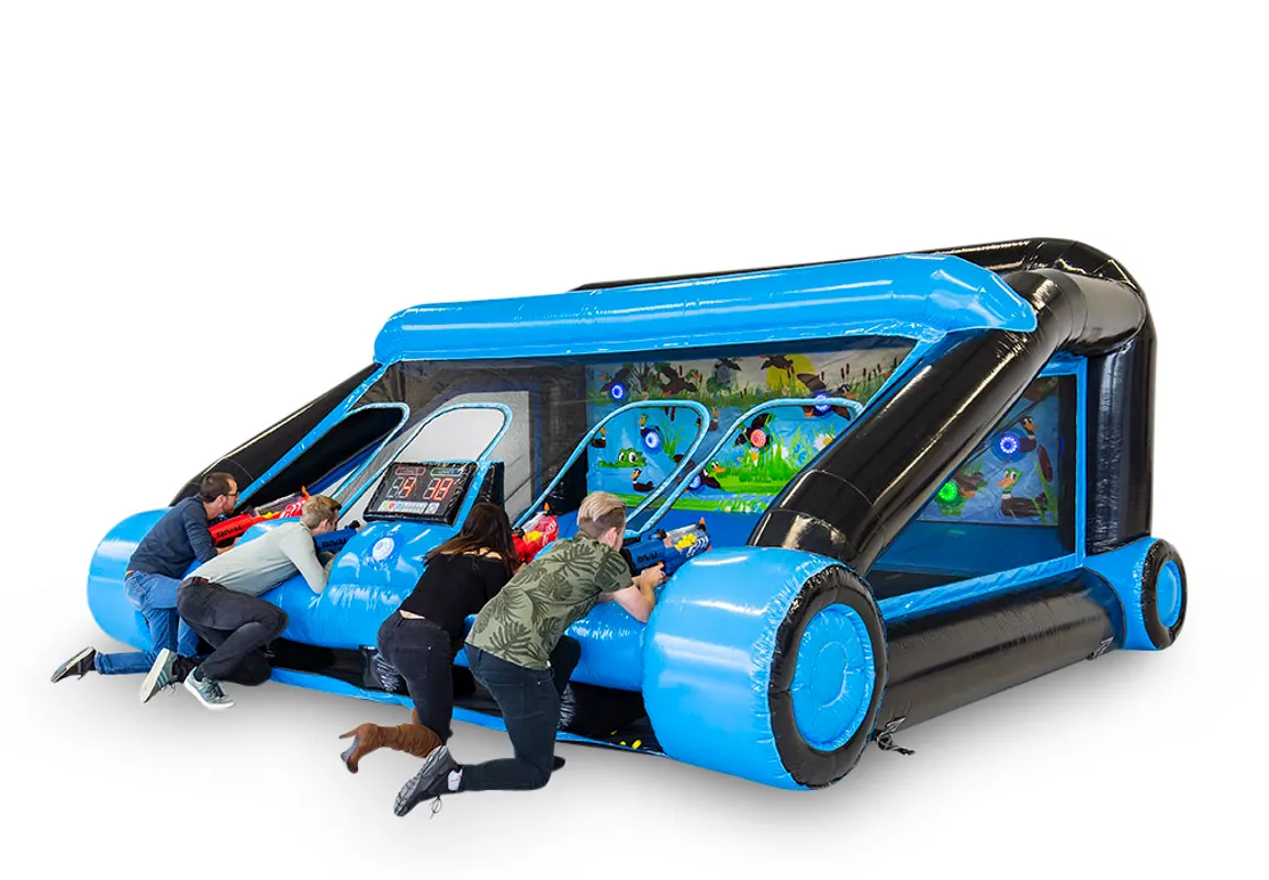 Four-player blue inflatable IPS Shooting Gallery