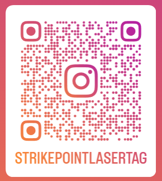 Scan the QR code to connect with StrikePoint Laser Tag